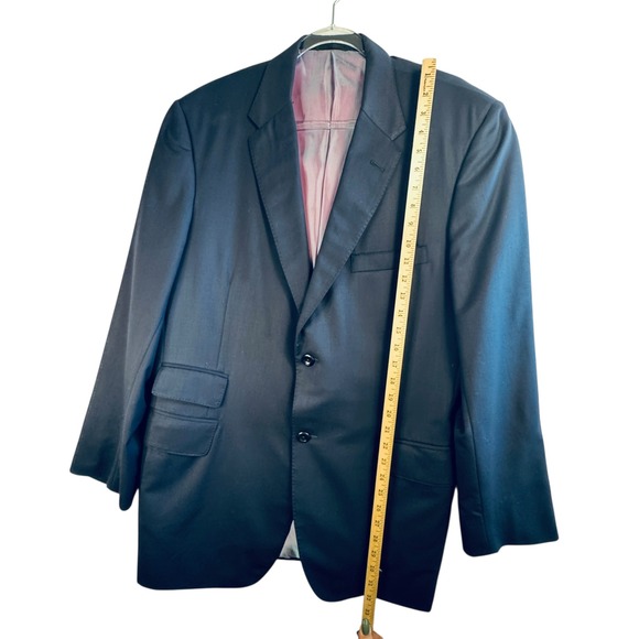 Tom James Executive Collection Mens Blazer Jacket Navy Blue Holland Sherry 40R - Picture 7 of 13